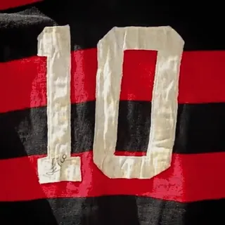 🤩 19334b8b 10 camisa, número 10, esportes, vermelho, preto whatsapp sticker