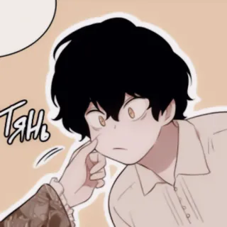 🪔 6ed5b00d тянъ uomo, anime, cartone animato, mano, faccia, carino, arte whatsapp sticker