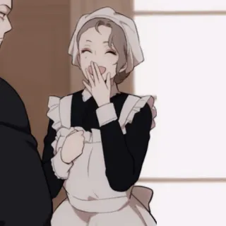 🪔 c667ced9 Maid, Anime, Serva, Personaggio, Illustrazione, Cartone animato whatsapp sticker