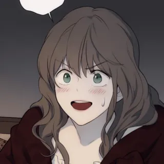 ✖️ f689db8a donna, cartone animato, ritratto, ragazza, anime, carino, persona whatsapp sticker