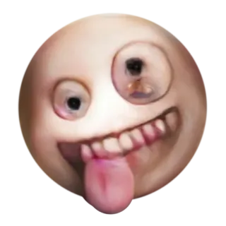 🤪 6e110dfc Emoji, Śmieszne, Głupkowate, Wyraz, Twarz, Dziwne telegram sticker