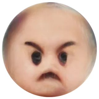 😠 c9f11a12 zły, twarz, mem, wyraz, zdenerwowany, zirytowany telegram sticker