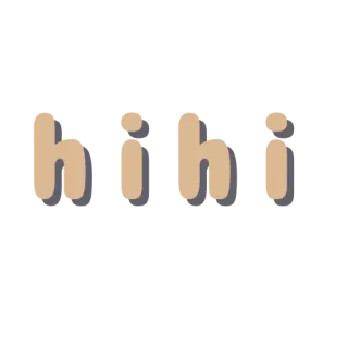 😏 9a23d334 hihi hola, saludo, texto, mensaje whatsapp sticker