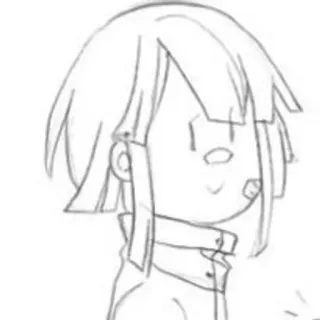 🧪 ef580a31 Аниме, Манга, Эскиз, Рисунок, Мультфильм, Персонаж, Иллюстрация telegram sticker