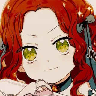 🍓 d8946262 Sorr Anime, Manga, Pelirroja, Chica, Linda, Dibujos animados telegram sticker