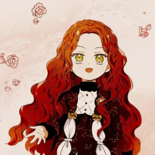 🍓 f9070206 anime, niño, niña, pelo rojo, dibujos animados, personaje telegram sticker