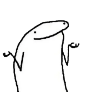 🤷‍♂ 46b88ba7 florkofcows, пожимает плечами, мем, мультфильм whatsapp sticker
