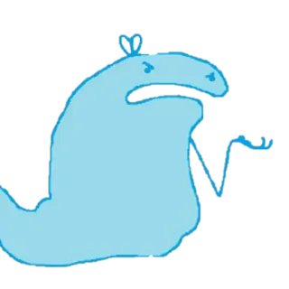 👻 75d61eda Мультфильм, Персонаж, Жест, Грубый whatsapp sticker