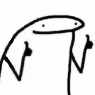 👍 3521951e 棒人間, 漫画, いいね, 落書き telegram sticker