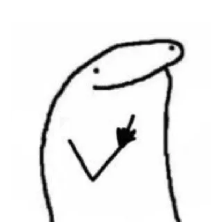 🖕 3f54dacc 中指, 侮辱的, ジェスチャー, 漫画, 落書き telegram sticker