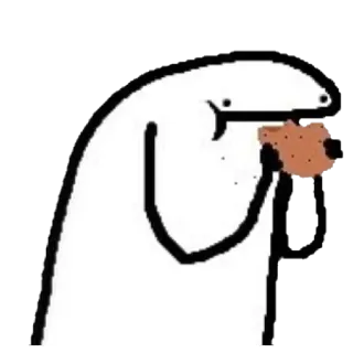 🍪 4bd99787 FlorkofCows florkofcows, 漫画, 食べる, キャラクター, クッキー telegram sticker