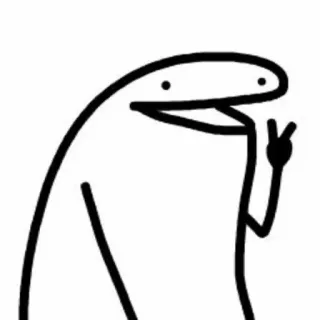 ✌ 7bc96451 paix, flork, ligne, bonhomme allumette whatsapp sticker