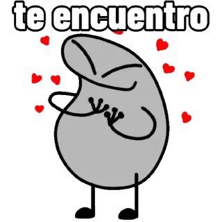 🔎 49f13d23 te encuentro 사랑, 하트, 만화, 귀여운, 애정, 그림, 스페인어 telegram sticker