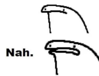 😐 7b7b3f44 Nah. Meme, Nie, Zaprzeczenie, Patyczak telegram sticker