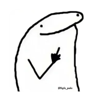 🖕 73616bd3 middelvinger, cartoon, beledigend, gebaar telegram sticker