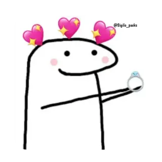 💍 a02e92c3 verloving, ring, liefde, hart, aanzoek telegram sticker