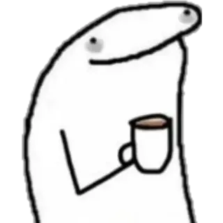 ☕️ 2694aa74 caffè, cartone animato, bevanda, bere, meme, personaggio whatsapp sticker