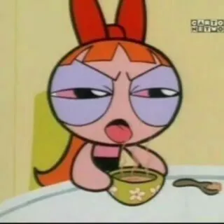 ☕️ fabade85 Blossom The Powerpuff Girls cartone animato, ragazza, Le Superchicche, animazione, TV telegram sticker