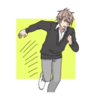 😅 14f8f5b7 อนิเมะ, มังงะ, วิ่ง, การ์ตูน, ตัวละครอนิเมะ, ตัวละครชาย telegram sticker