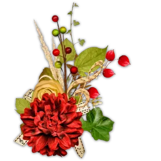 🌸 50d2a53c ดอกไม้, ลายดอก, สีแดง, พฤกษศาสตร์, การจัด, ธรรมชาติ, ตกแต่ง telegram sticker