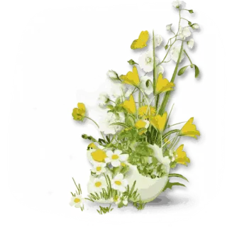 🌸 d208d796 ดอกไม้, ช่อดอกไม้, ลายดอก, ฤดูใบไม้ผลิ, สวน, ธรรมชาติ telegram sticker