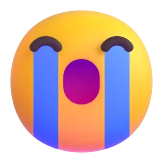 😭 20b4ef4a Emoji, Weinend, Traurig, Tränen, Emotional telegram sticker