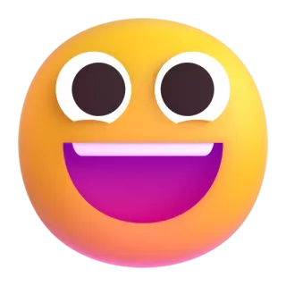 😄 3bc8610b Emoji, Lächeln, Glücklich, Gesicht telegram sticker
