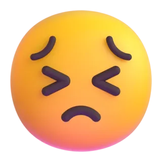 😠 461b5c5f traurig, emoji, verärgert, cartoon telegram sticker