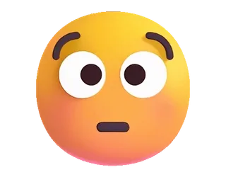 😊 3900e049 Эмодзи, Лицо, Выражение, Удивлённый, Шокированный whatsapp sticker