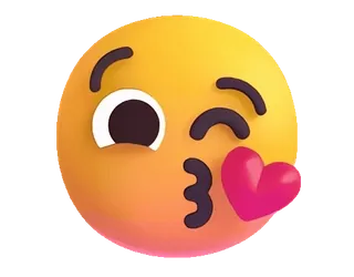 😘 5f5d8a3d Эмодзи, Поцелуй, Сердце, Любовь, Нежность, Романтика, Цифровой стикер whatsapp sticker