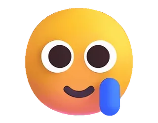 🥲 60b61dc6 Эмодзи, Улыбающееся лицо, Ухмылка, Настроение, Выражение whatsapp sticker