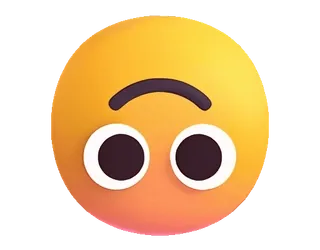 🙃 6f2ed8f8 Эмодзи, Перевернутое лицо, Лицо, Смайлик, Выражение, Желтый whatsapp sticker