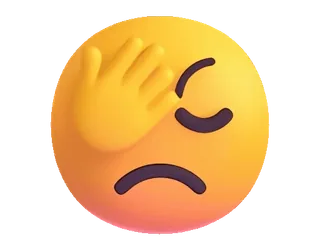 🤦 9162b936 Emoji, Facepalm, Frustratie, Teleurstelling, Spijt, Fout telegram sticker