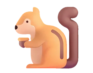 🐿️ a52b74c3 松鼠, 动物, 自然, 卡通, 啮齿动物 telegram sticker