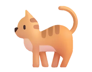 🐈 e2edee2e 猫, 动物, 宠物, 猫科, 橙色, 可爱 telegram sticker