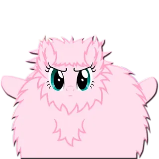 🖐 354d37b4 ポニー, もふもふ, カートゥーン, ピンク, 動物 telegram sticker