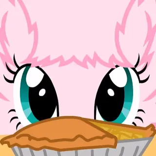 🍪 482d9049 Pinkie Pie My Little Pony 漫画, ポニー, ピンキーパイ, パイ, 食べ物 telegram sticker