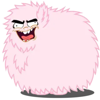 💩 934a4495 ピンク, モンスター, アニメ, もふもふ, クリーチャー, 面白い telegram sticker