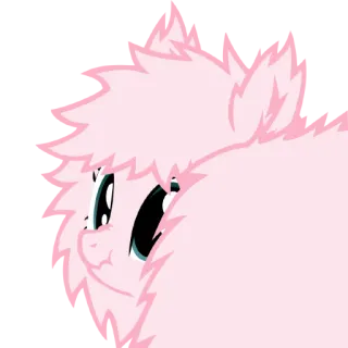 🤔 bde5d386 ポニー, 可愛い, ピンク, 動物, ふわふわ, アニメ telegram sticker