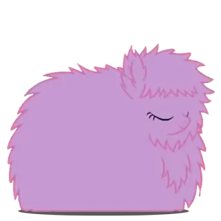 😴 e6718762 ポニー, 漫画, ふわふわ, 動物, 紫, 馬 telegram sticker