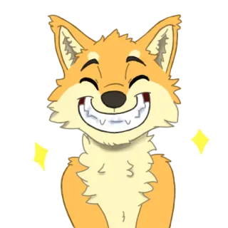 😁 115aae34 chien, shiba inu, joyeux, souriant, mignon, dessin animé, étincelle telegram sticker