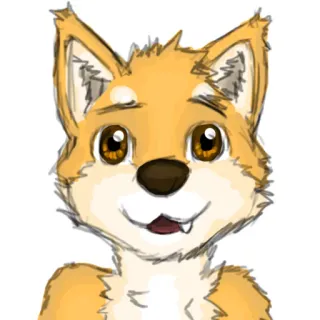 🐾 699f52be chien, animal, poilu, dessin animé, croquis, illustration telegram sticker