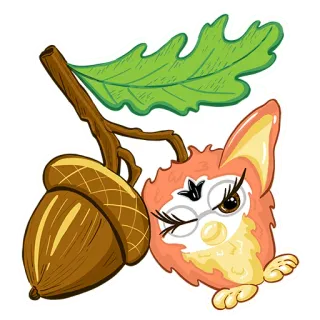 Fluffy Friend Furby  @ulyana_citer telegram stickers