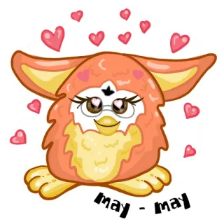 Fluffy Friend Furby  @ulyana_citer telegram stickers