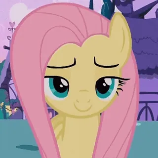 😏 3761602f Fluttershy My Little Pony fluttershy, poney, dessin animé, mignon, amitié, magie whatsapp sticker