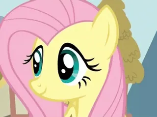 ☺️ 61991150 Fluttershy My Little Pony Poney, Dessin animé, Mignon, Cheval, Animal whatsapp sticker