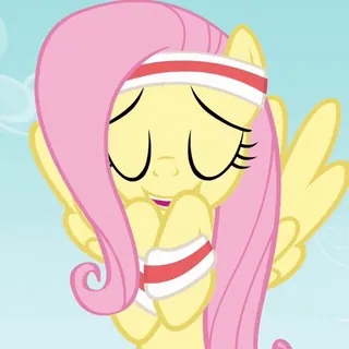 ☺️ e7295d39 Fluttershy My Little Pony fluttershy, poney, mignon, timide, dessin animé whatsapp sticker