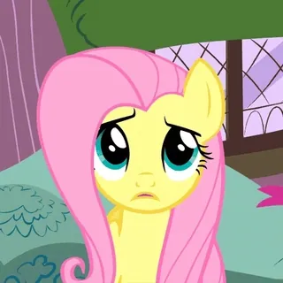 😥 ec574fb3 Fluttershy My Little Pony poney, triste, dessin animé, animé, équidé, amitié whatsapp sticker