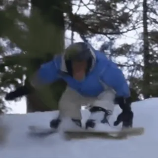 🏂 c5d53954 Snowboard, Deporte de invierno, Nieve, Snowboarder, Acción telegram sticker