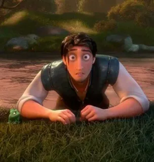 🖇 1aaca9af Flynn Rider Tangled disney, tangled, flynn rider, character, expression, funny whatsapp sticker